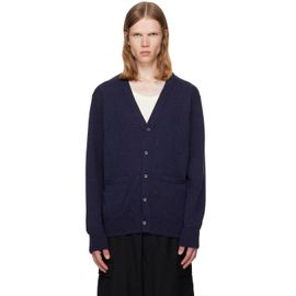 vowels vowels Navy Alpaca Cardigan