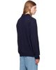 vowels vowels Navy Eyelet Polo - 3