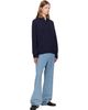 vowels vowels Navy Eyelet Polo - 4