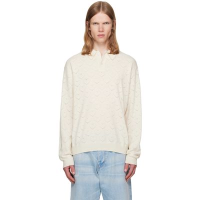 vowels vowels Off-White Eyelet Polo