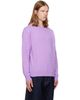 vowels vowels Purple Cable Knit Crewneck Sweater - 2