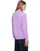vowels vowels Purple Cable Knit Crewneck Sweater - 3