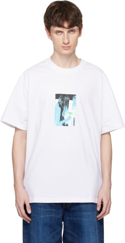 vowels vowels White Flower T-shirt
