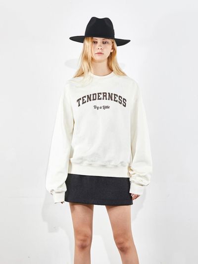 VOYONN Graffiti Crewneck Sweatshirt [Ivory] (0081)