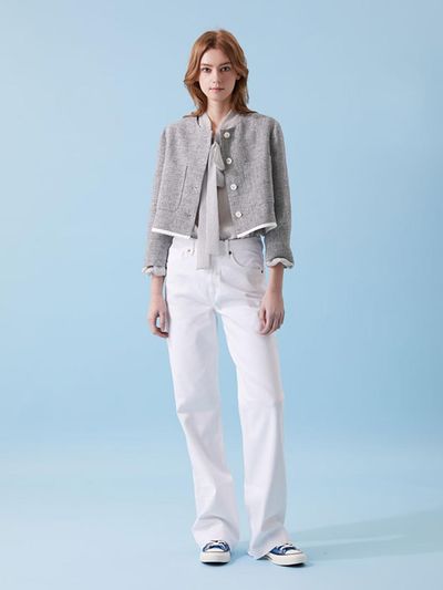VOYONN Linen Round Short Jacket (012)