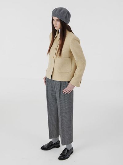 VOYONN Short Coat Jacket Blazer [Yellow] (040)