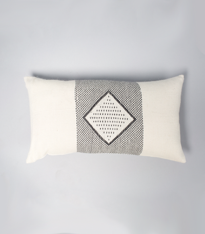 Voz Voz Diamante Lumbar Pillow with Border