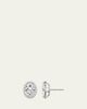 VRAI 14K White Gold Brilliant Round Halo Lab Grown Diamond Stud Earrings, 2.00tcw - 2