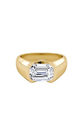 VRAI VRAI 14K Yellow Gold LabGrown Diamond Signet Ring Gold
