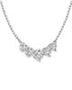 Vrai Vrai Arc Necklace in 14K White Gold, 3.5ctw Brilliant Round Lab Grown Diamonds - 2