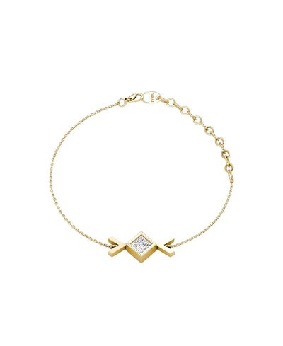 Vrai Vrai Arrow Bracelet in 14K Gold, 0.25ctw Princess Lab Grown Diamond