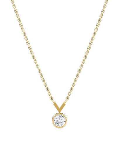 Vrai Vrai Arrow Necklace in 14K Gold, 0.25ctw Round Brilliant Lab Grown Diamond