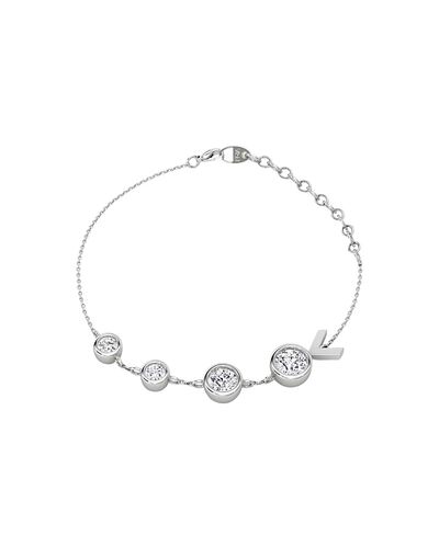 Vrai Vrai Arrow Station Bracelet in 14K White Gold, 0.85ctw Round Brilliant Lab Grown Diamonds