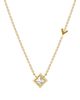 Vrai Vrai Arrow Station Necklace in 14K Gold, 0.5ctw Princess Lab Grown Diamond - 3