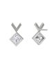 Vrai Vrai Arrow Stud in 14K Gold, 0.50ctw Princess Lab Grown Diamond - 3