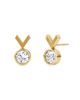 Vrai Vrai Arrow Stud in 14K Gold, 0.50ctw Round Brilliant Lab Grown Diamond - 1