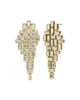 Vrai Vrai Baguette Cascade Earrings in 14K White Gold, 12.5ctw Baguette Lab Grown Diamonds - 1