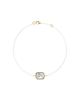 Vrai Vrai Bezel Solitaire Bracelet in 14K Gold, 0.5ctw Emerald Lab Grown Diamond 7" - 1