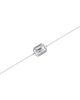Vrai Vrai Bezel Solitaire Bracelet in 14K White Gold, 0.5ctw Emerald Lab Grown Diamond 7" - 3