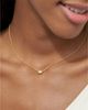 Vrai Vrai Bezel Solitaire Necklace in 14K Gold, 0.75ctw Emerald Lab Grown Diamond - 2