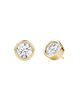 Vrai Vrai Bezel Solitaire Stud in 14K Yellow Gold, 2.0ctw Round Brilliant Lab Grown Diamond - 1