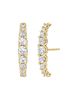 Vrai Vrai Eternity Cuff Stud in 14K Yellow Gold, 1.04ctw Round Brilliant Lab Grown Diamonds - 1