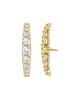 Vrai Vrai Eternity Cuff Stud in 14K Yellow Gold, 1.04ctw Round Brilliant Lab Grown Diamonds - 4