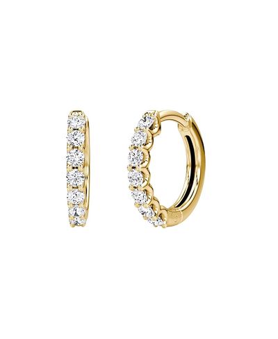 Vrai Vrai Eternity Hoops in 14K Gold, 0.28ctw Round Brilliant Lab Grown Diamonds