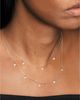 Vrai Vrai Floating 3 Station Necklace, 0.75ctw Round Brilliant Lab Created Diamonds, 18 - 4