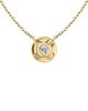 Vrai Vrai Halo Necklace in 14K Yellow Gold, 1.0ctw Round Brilliant Lab Grown Diamond - 2
