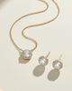 Vrai Vrai Halo Necklace in 14K Yellow Gold, 1.0ctw Round Brilliant Lab Grown Diamond - 5