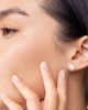 Vrai Vrai Halo Stud Earrings in 14K Gold, 1.5ctw Pear Lab Grown Diamond - 2