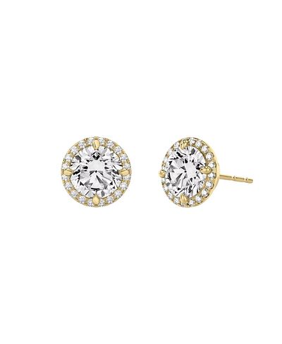Vrai Vrai Halo Stud Earrings in 14K Gold, 2.0ctw Round Brilliant Lab Grown Diamond