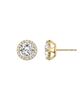 Vrai Vrai Halo Stud Earrings in 14K Gold, 2.0ctw Round Brilliant Lab Grown Diamond - 3