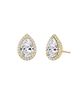 Vrai Vrai Halo Stud in 14K Gold, 1.5ctw Pear Lab Grown Diamond - 1