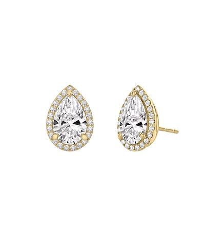 Vrai Vrai Halo Stud in 14K Gold, 1.5ctw Pear Lab Grown Diamond