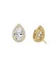 Vrai Vrai Halo Stud in 14K Gold, 1.5ctw Pear Lab Grown Diamond - 4