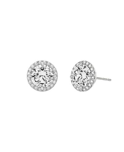Vrai Vrai Halo Stud in 14K Gold, 2.0ctw Round Brilliant Lab Grown Diamond