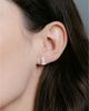 Vrai Vrai Iconic Lab-Grown Diamond Stud Earrings in 14K White Gold, 1.5ctw Baguette Lab Grown Diamonds - 3