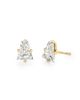Vrai Vrai Iconic Lab-Grown Diamond Stud Earrings in 14K Yellow and White Gold, 1.5ctw Keystone Lab Grown Diamonds - 1
