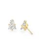 Vrai Vrai Iconic Lab-Grown Diamond Stud Earrings in 14K Yellow and White Gold, 1.5ctw Keystone Lab Grown Diamonds - 4