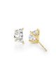 Vrai Vrai Iconic Lab-Grown Diamond Stud Earrings in 14K Yellow Gold, 1.5ctw Half Moon Lab Grown Diamonds - 4