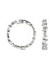 Vrai Vrai Illuminate Hoops in 14K White Gold, 18.3ctw Mixed Shaped Lab Grown Diamonds - 1