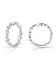 Vrai Vrai Illuminate Hoops in 14K White Gold, 18.3ctw Mixed Shaped Lab Grown Diamonds - 5