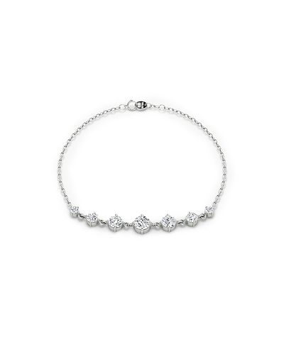 Vrai Vrai Linked Lab-Grown Diamond Tennis Bracelet in 14K White Gold and Gold, .85ctw Round Brilliant Lab Grown Diamonds