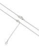 Vrai Vrai Linked Lab-Grown Diamond Tennis Necklace in 14K White Gold, .85ctw Round Brilliant Lab Grown Diamonds, 16-18" - 2