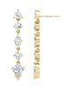 Vrai Vrai Mixed Drop Shield Earring in 14K Gold, 3.5ctw Lab Grown Diamonds - 3
