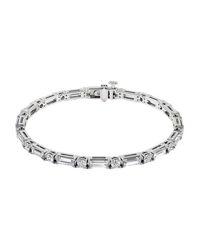 Vrai Vrai Mixed Shape Bracelet in 14K Yellow Gold, 5.6ctw Baguette & Brilliant Round Lab Grown Diamonds