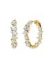 Vrai Vrai Mixed Shape Eternity Hoop in 14K White/Yellow Gold, 3.8ctw Lab Grown Diamonds - 1