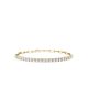 Vrai Vrai Paperclip Tennis Bracelet, Medium in 14K Gold, 2.4ctw Round Brilliant Lab Grown Diamonds - 1